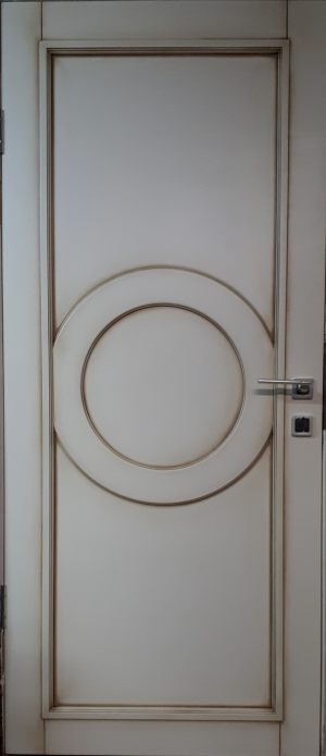 Межкомнатная дверь в профиле массив (эмаль с патиной) Новороссийск